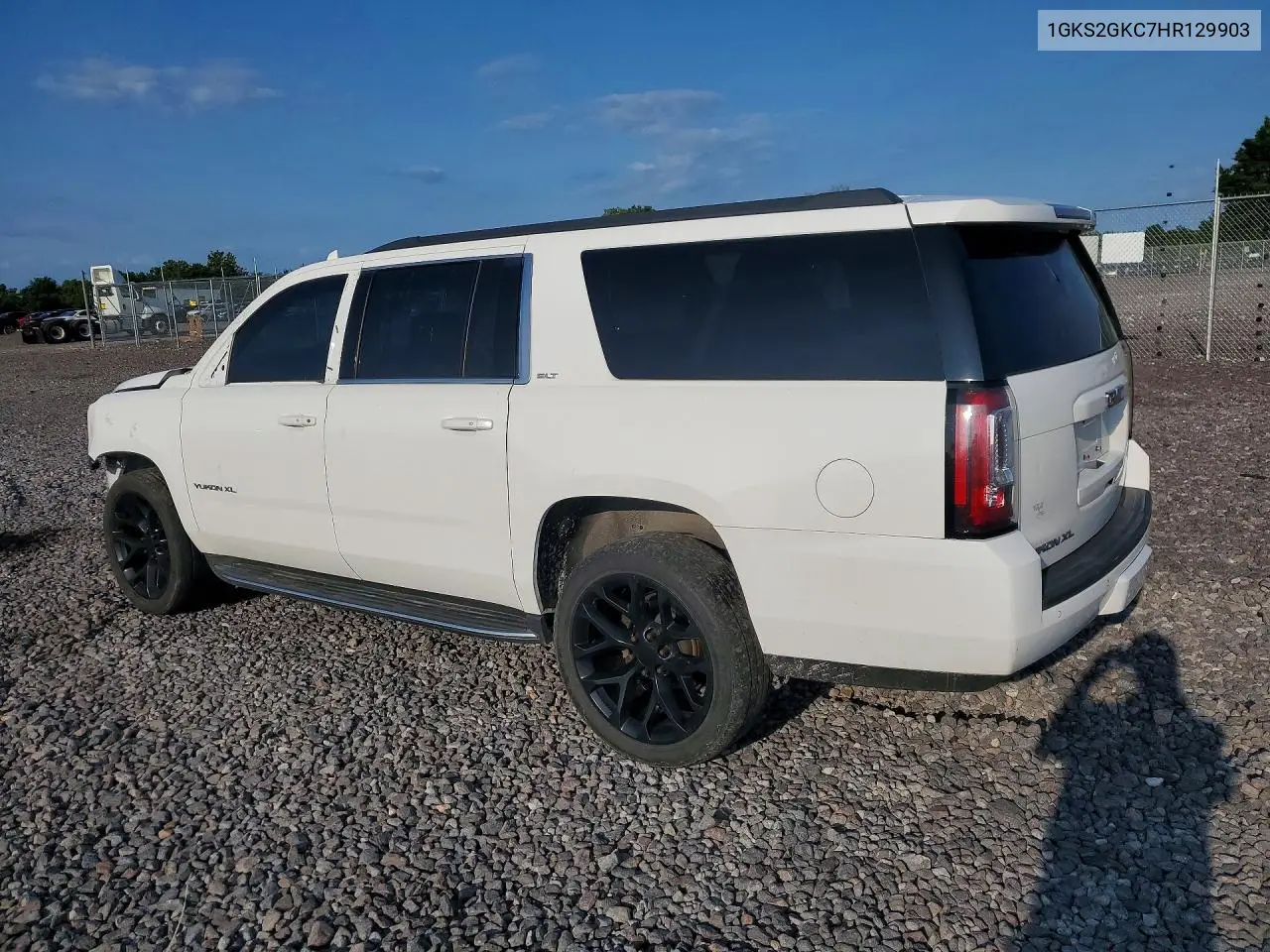 2017 GMC Yukon Xl K1500 Slt VIN: 1GKS2GKC7HR129903 Lot: 61714696