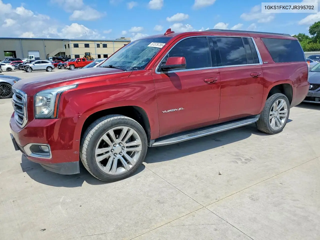 2018 GMC Yukon Xl C1500 Sle VIN: 1GKS1FKC7JR395702 Lot: 57379756