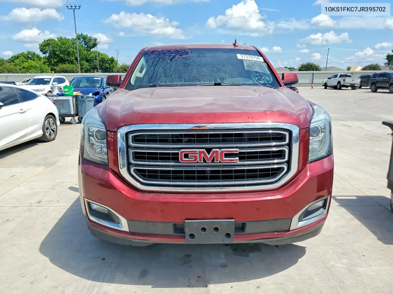 2018 GMC Yukon Xl C1500 Sle VIN: 1GKS1FKC7JR395702 Lot: 57379756