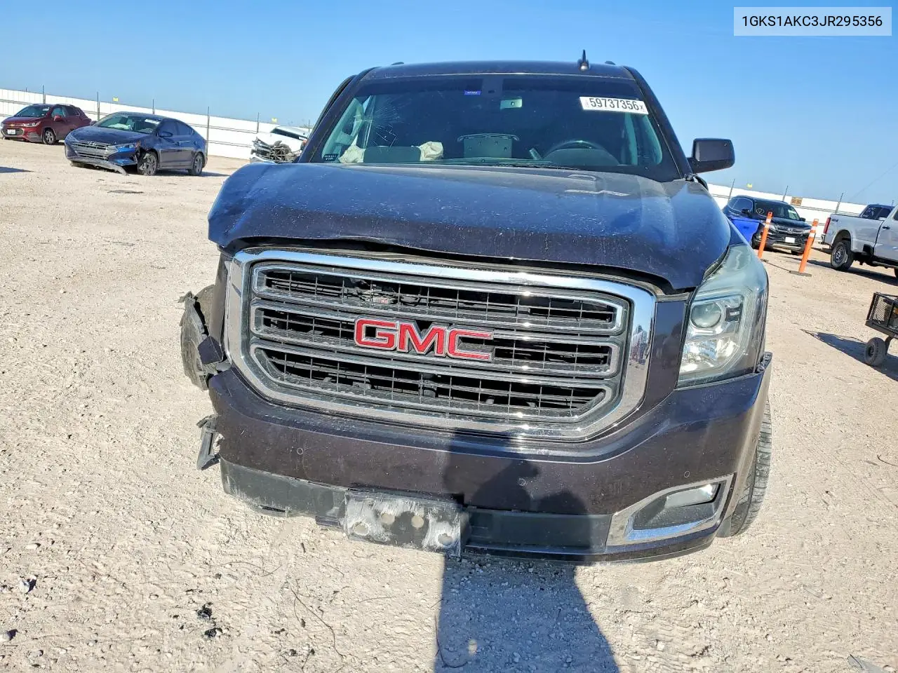 2018 GMC Yukon Sle VIN: 1GKS1AKC3JR295356 Lot: 59737356