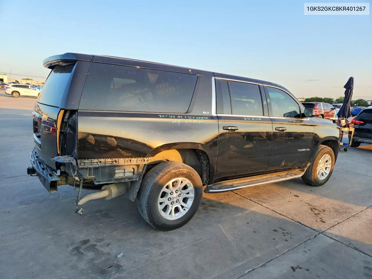 2019 GMC Yukon Xl K1500 Slt VIN: 1GKS2GKC8KR401267 Lot: 59715176