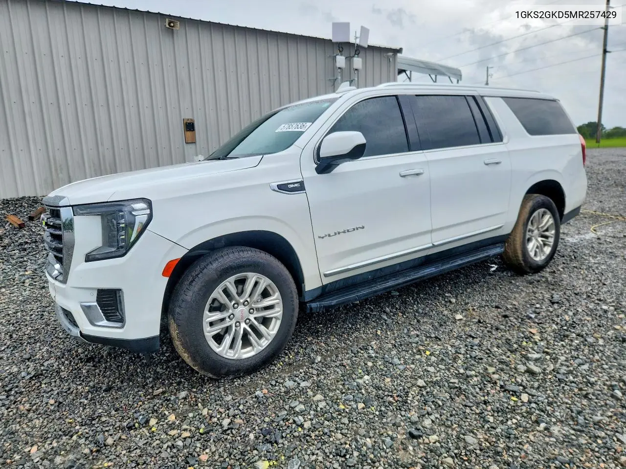 2021 GMC Yukon Xl K1500 Slt VIN: 1GKS2GKD5MR257429 Lot: 57857636