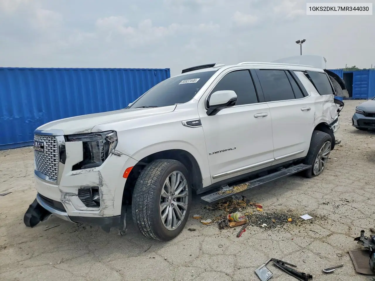 2021 GMC Yukon Denali VIN: 1GKS2DKL7MR344030 Lot: 60837446