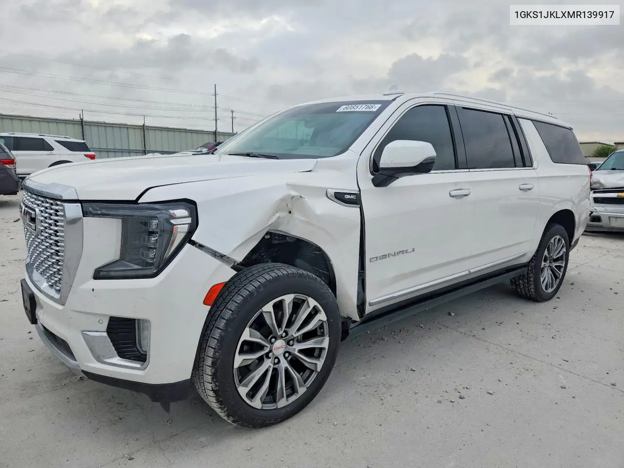 2021 GMC Yukon Xl Denali VIN: 1GKS1JKLXMR139917 Lot: 60851766