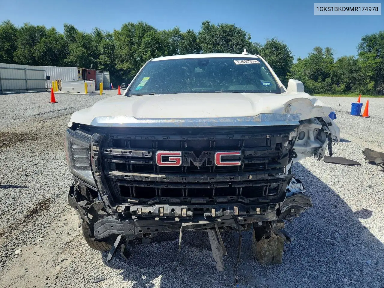 2021 GMC Yukon Slt VIN: 1GKS1BKD9MR174978 Lot: 62037306