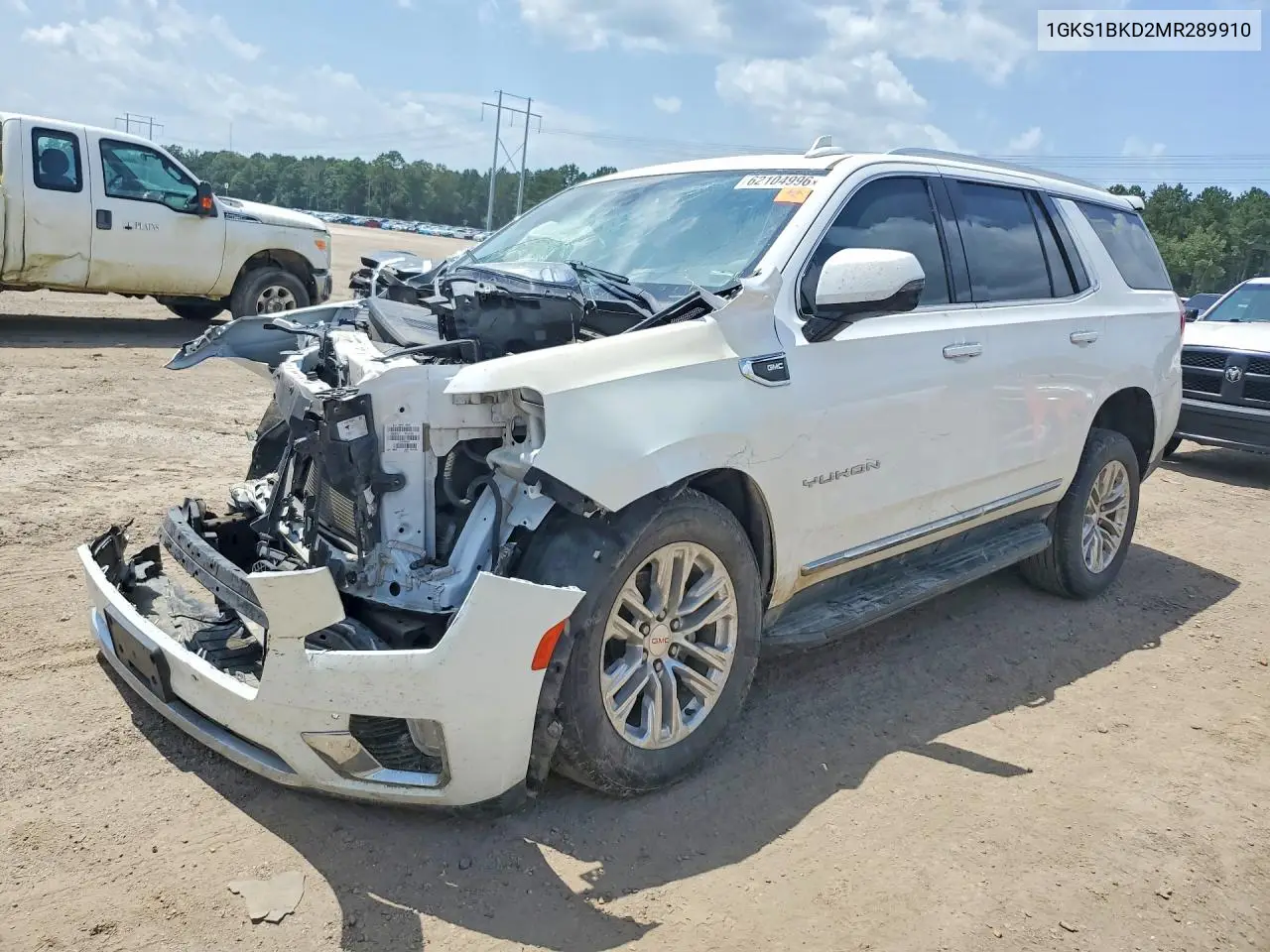 2021 GMC Yukon Slt VIN: 1GKS1BKD2MR289910 Lot: 62104996