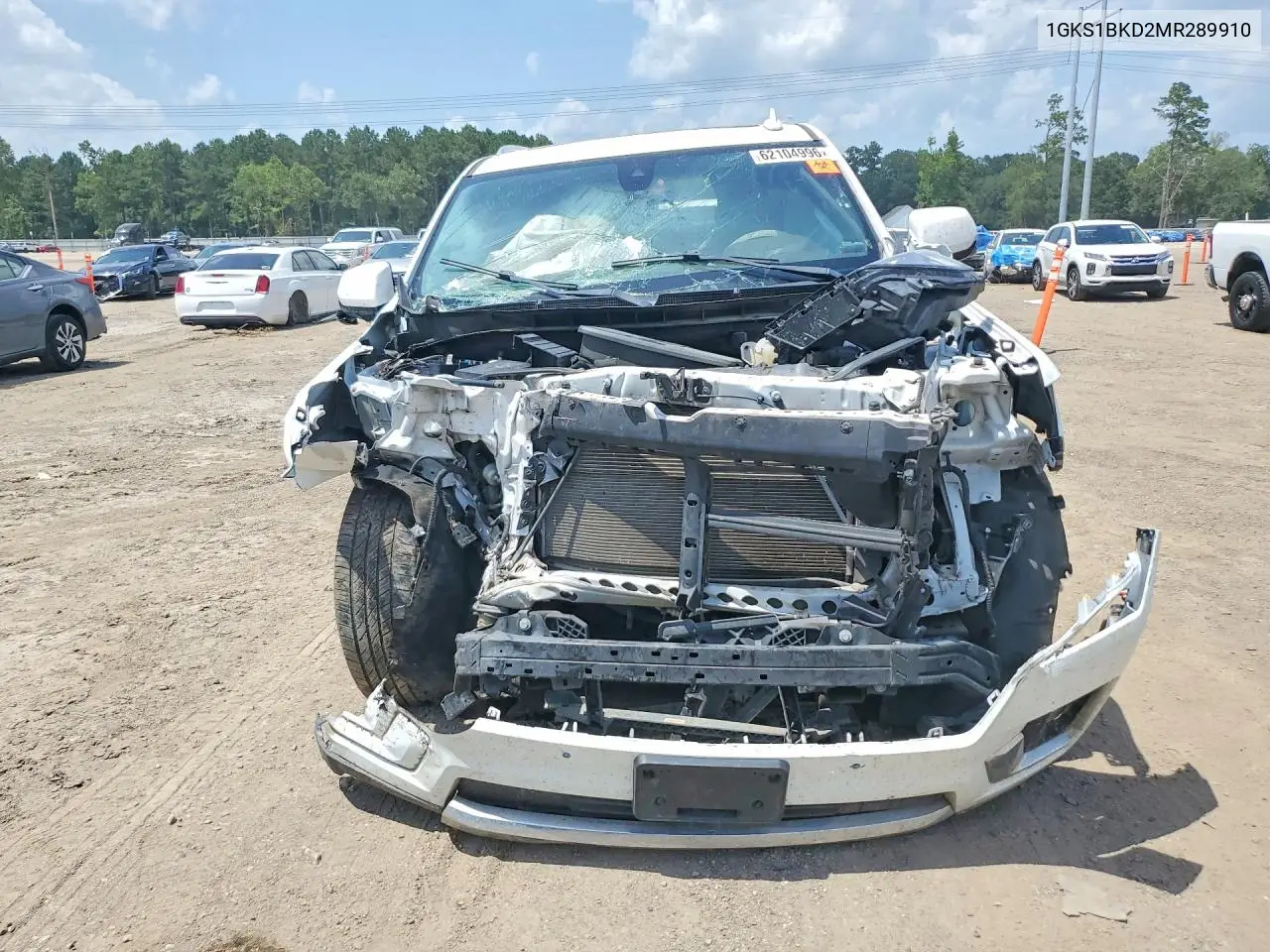 2021 GMC Yukon Slt VIN: 1GKS1BKD2MR289910 Lot: 62104996