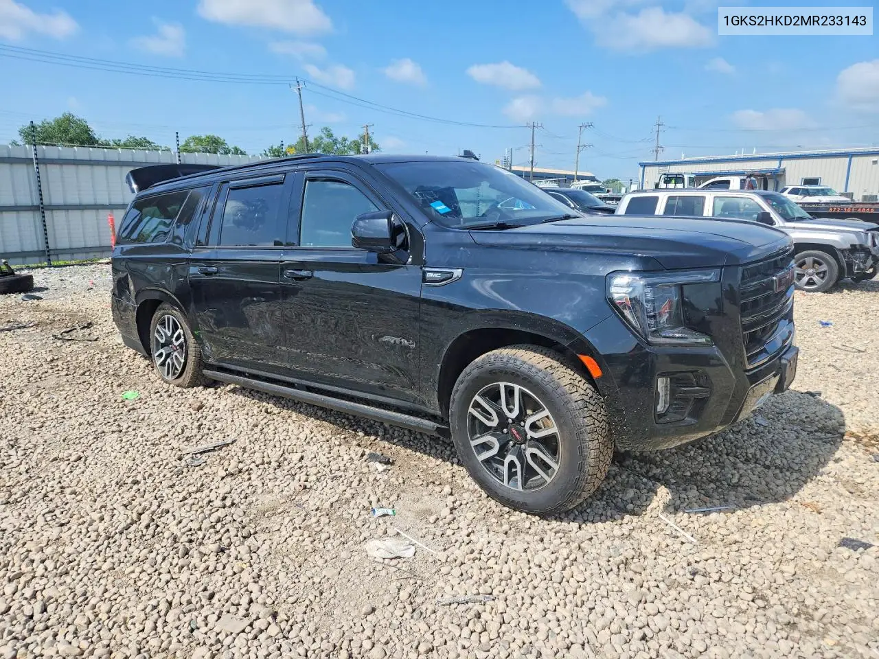 2021 GMC Yukon Xl K1500 At4 VIN: 1GKS2HKD2MR233143 Lot: 85975495