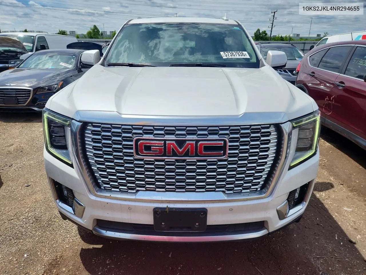 2022 GMC Yukon Xl Denali VIN: 1GKS2JKL4NR294655 Lot: 57367936