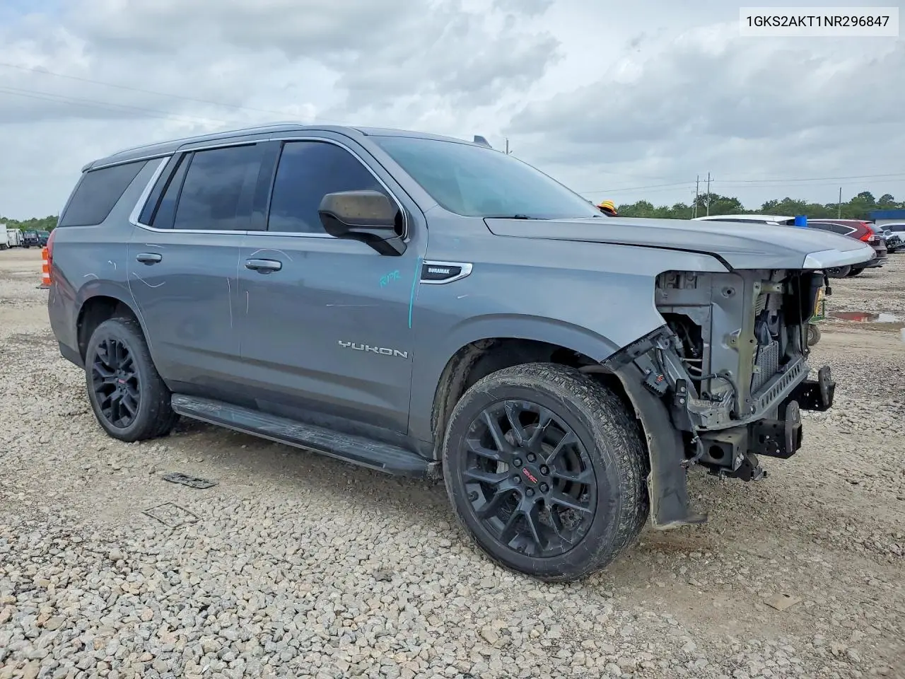 2022 GMC Yukon Sle VIN: 1GKS2AKT1NR296847 Lot: 57570816