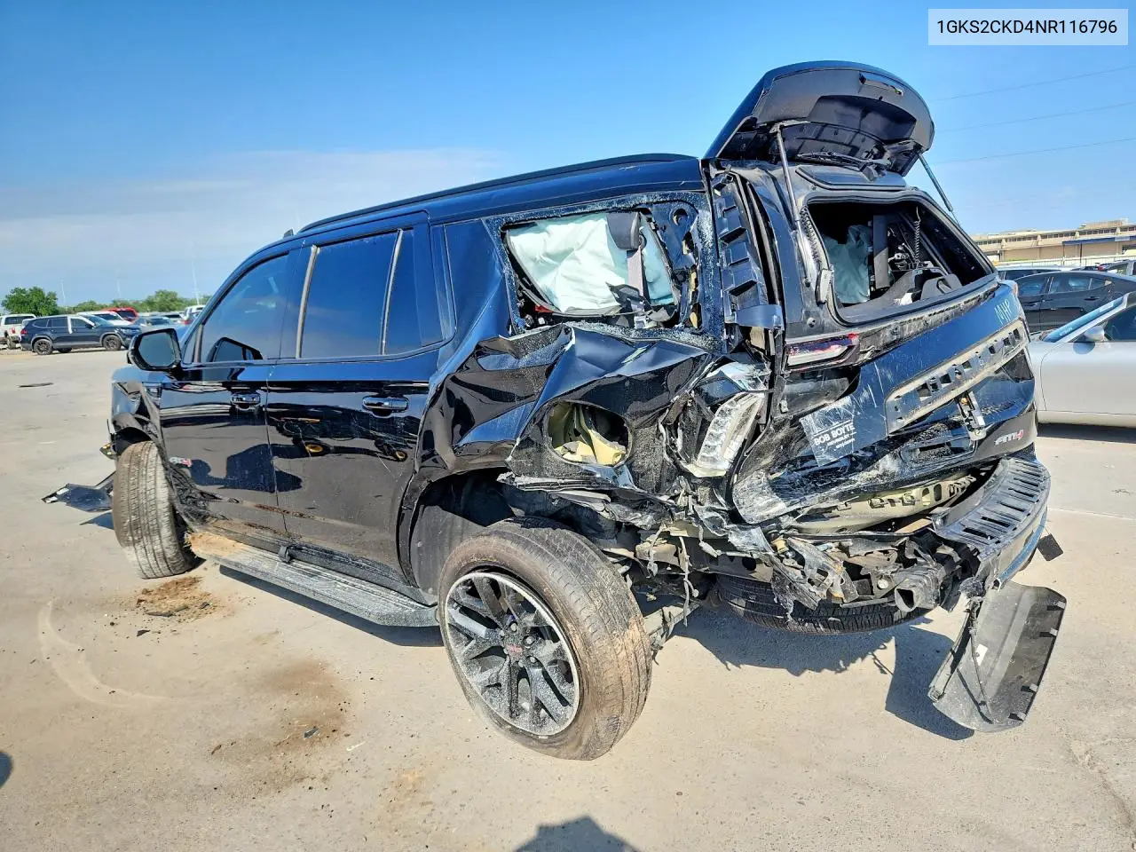 2022 GMC Yukon At4 VIN: 1GKS2CKD4NR116796 Lot: 61858216