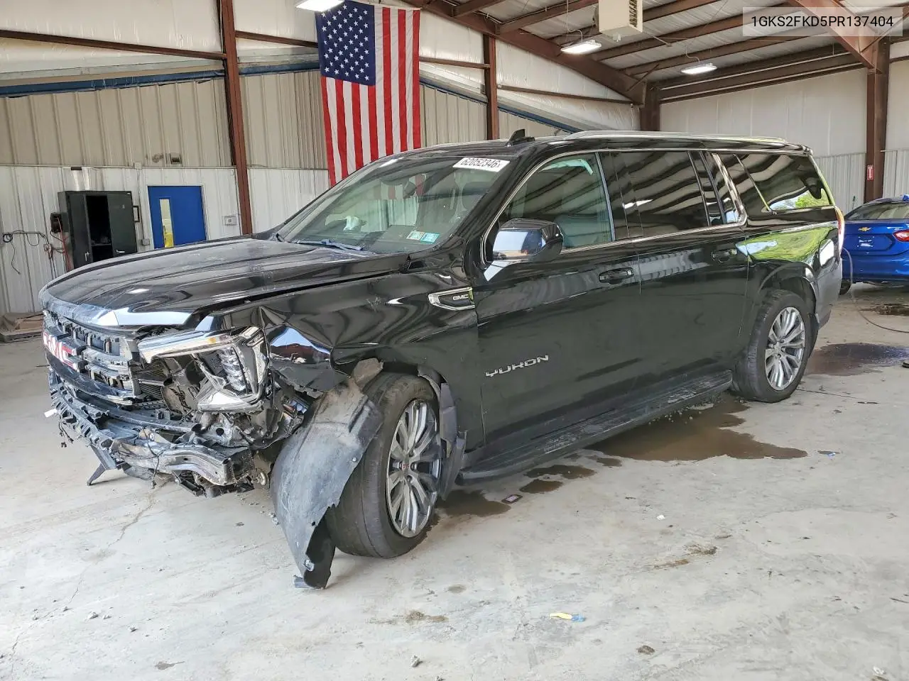 2023 GMC Yukon Xl K1500 Sle VIN: 1GKS2FKD5PR137404 Lot: 62052346