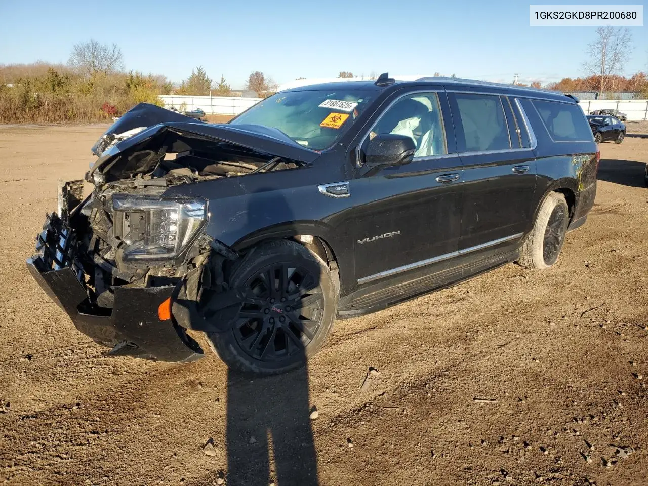 1GKS2GKD8PR200680 2023 GMC Yukon Xl K1500 Slt