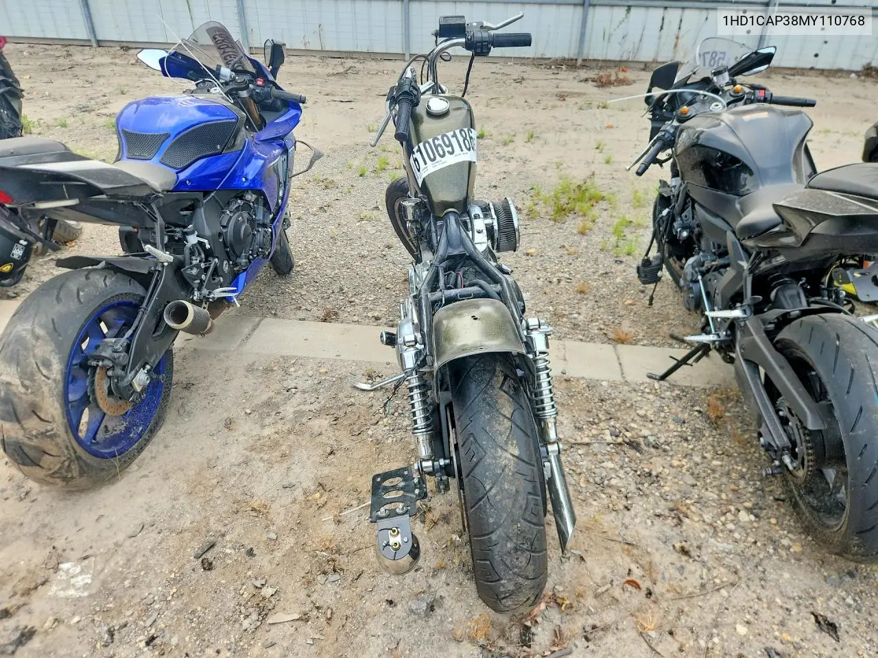 1991 Harley-Davidson Xlh1200 VIN: 1HD1CAP38MY110768 Lot: 61069186
