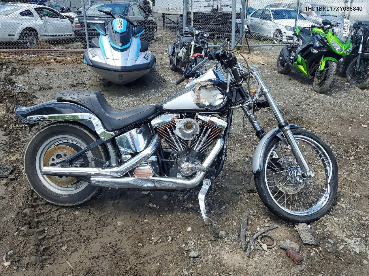 1999 Harley-Davidson Fxst Custom VIN: 1HD1BKL17XY035840 Lot: 53950106