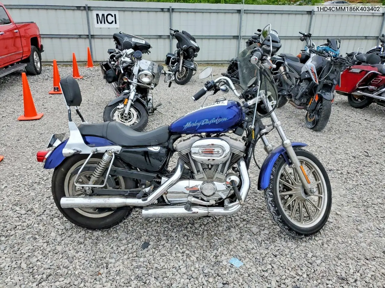 2006 Harley-Davidson Xl883 L VIN: 1HD4CMM186K403402 Lot: 54615526