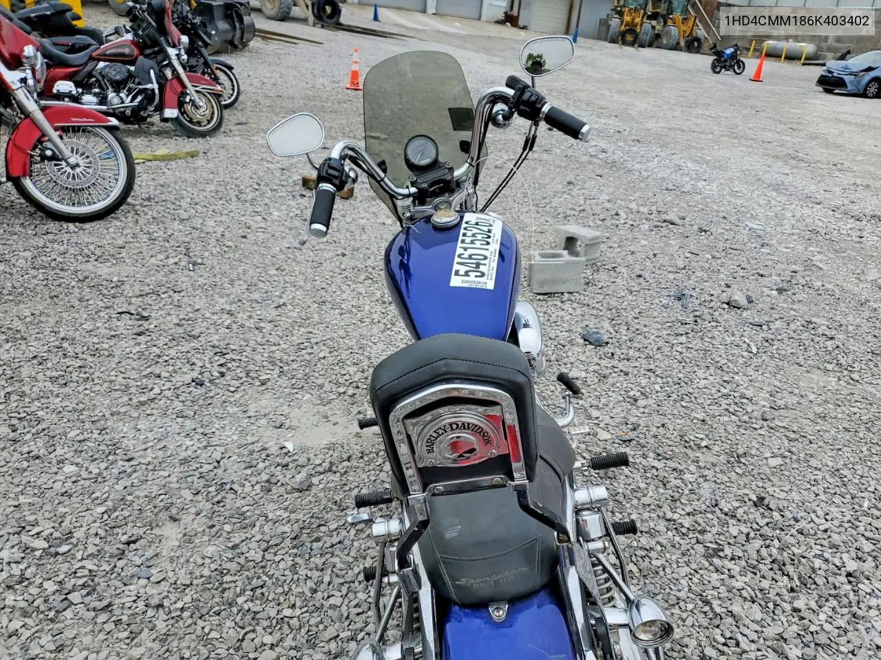 2006 Harley-Davidson Xl883 L VIN: 1HD4CMM186K403402 Lot: 54615526