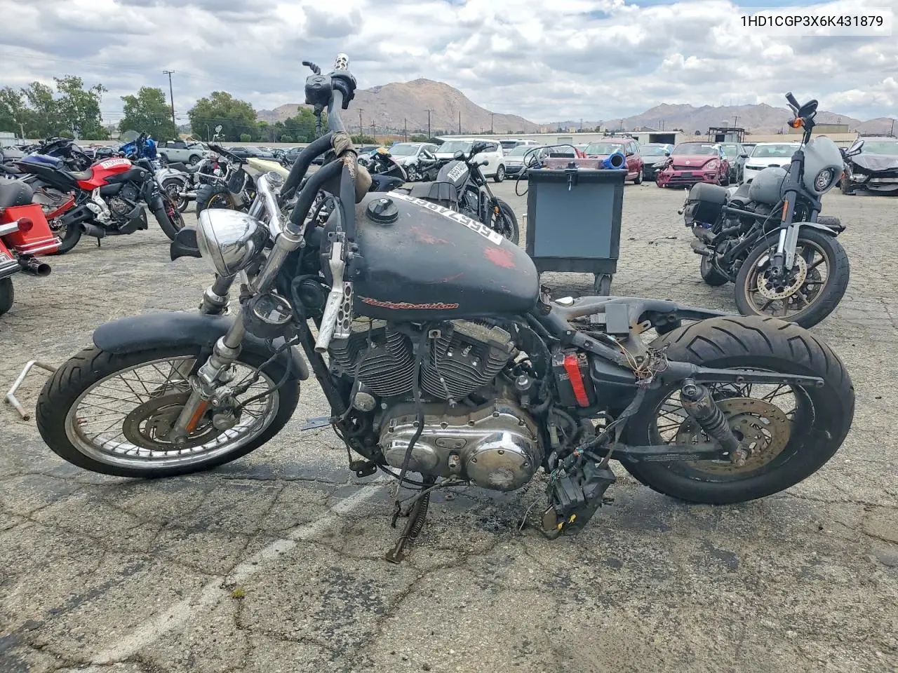 2006 Harley-Davidson Xl1200 C VIN: 1HD1CGP3X6K431879 Lot: 55574866