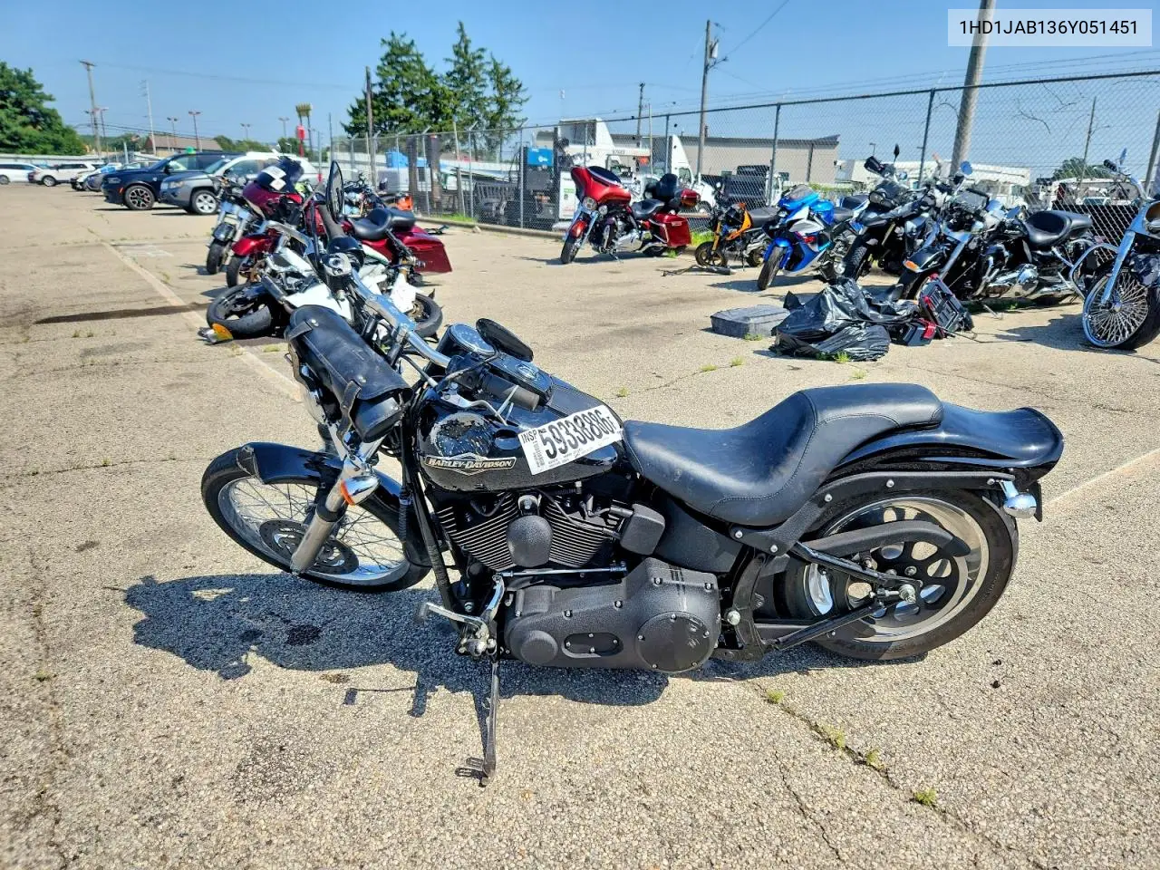 2006 Harley-Davidson Fxstbi VIN: 1HD1JAB136Y051451 Lot: 59338886