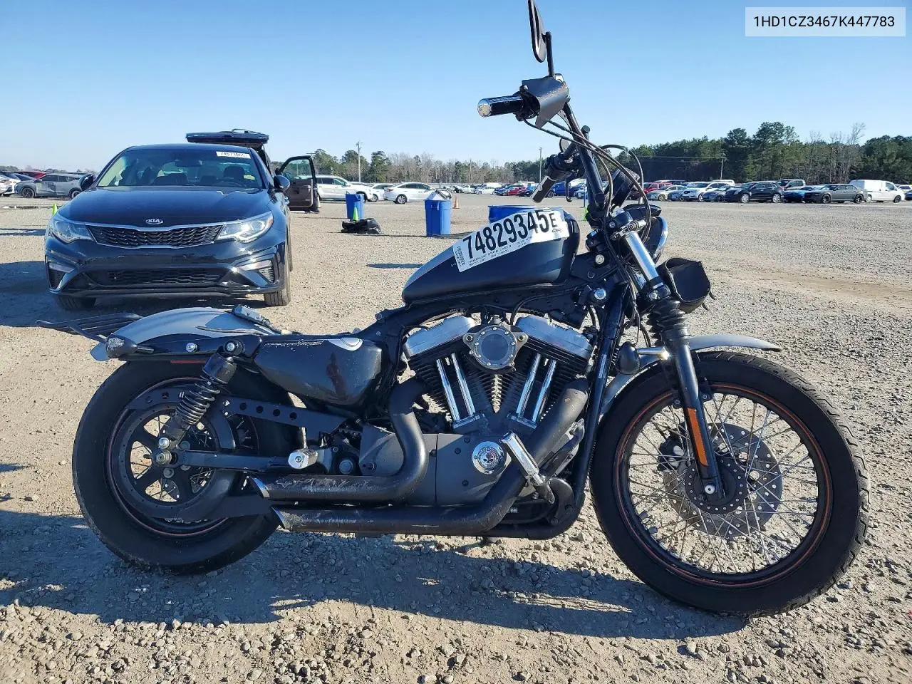 2007 Harley-Davidson Xl1200 N VIN: 1HD1CZ3467K447783 Lot: 74829345