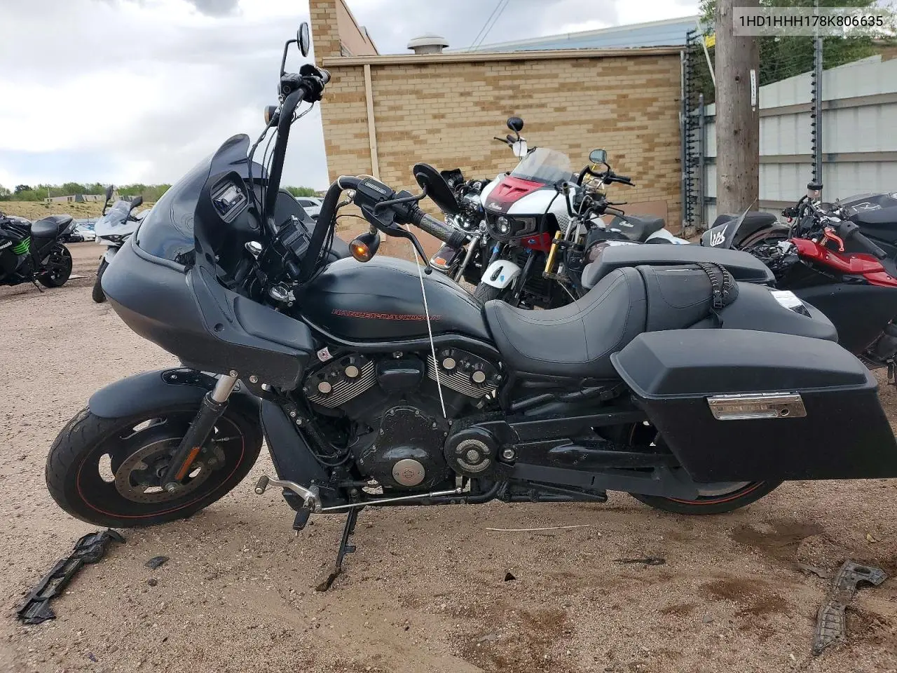 2008 Harley-Davidson Vrscdx VIN: 1HD1HHH178K806635 Lot: 50852636