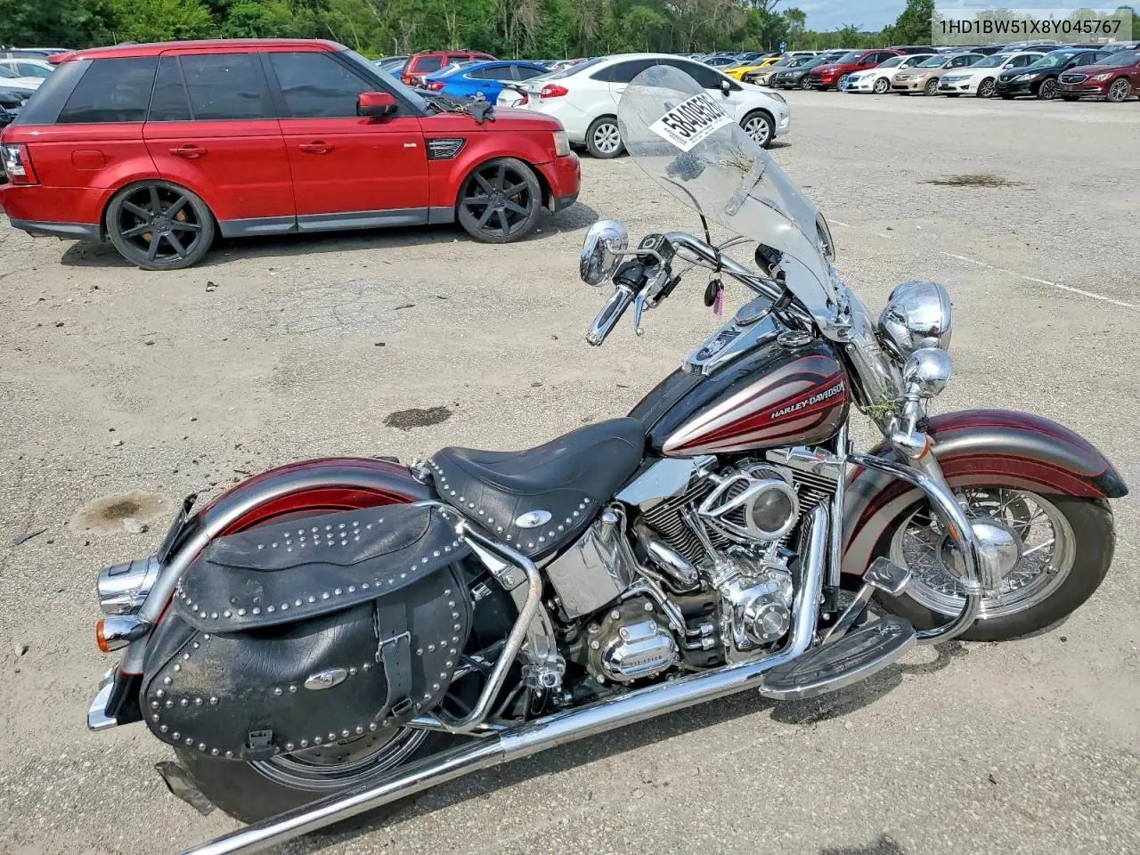 2008 Harley-Davidson Flstc VIN: 1HD1BW51X8Y045767 Lot: 58409526