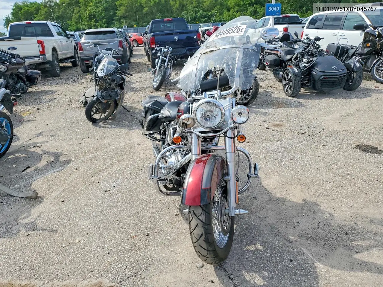 2008 Harley-Davidson Flstc VIN: 1HD1BW51X8Y045767 Lot: 58409526