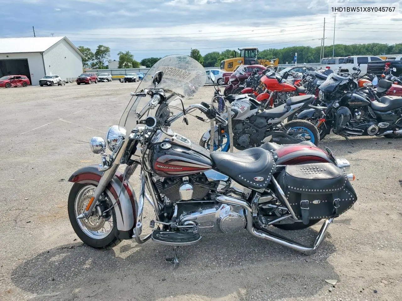 2008 Harley-Davidson Flstc VIN: 1HD1BW51X8Y045767 Lot: 58409526