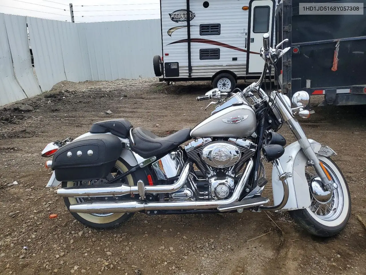 2008 Harley-Davidson Flstn VIN: 1HD1JD5168Y057308 Lot: 61911846