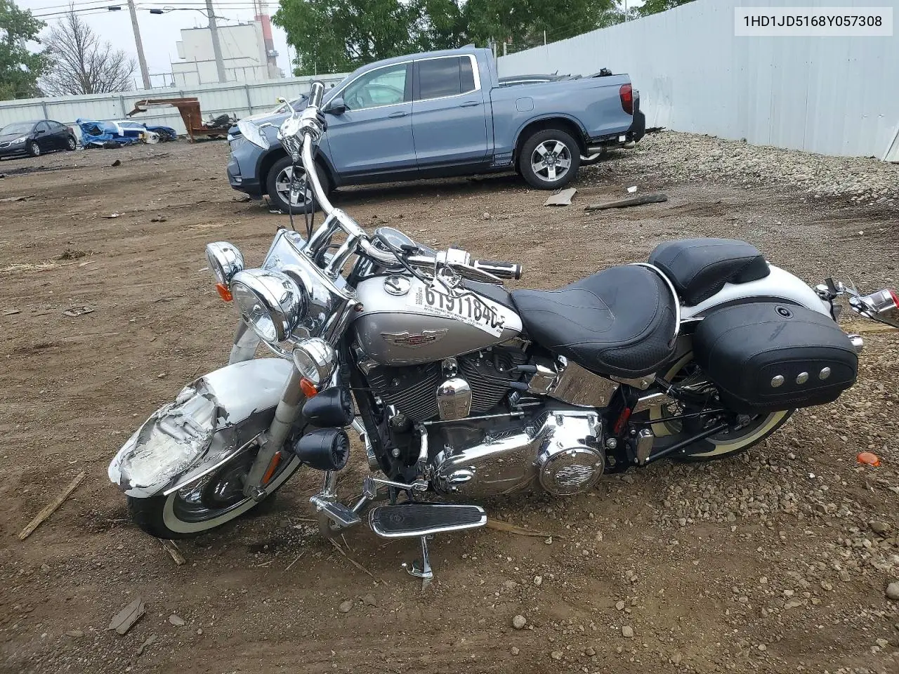 2008 Harley-Davidson Flstn VIN: 1HD1JD5168Y057308 Lot: 61911846