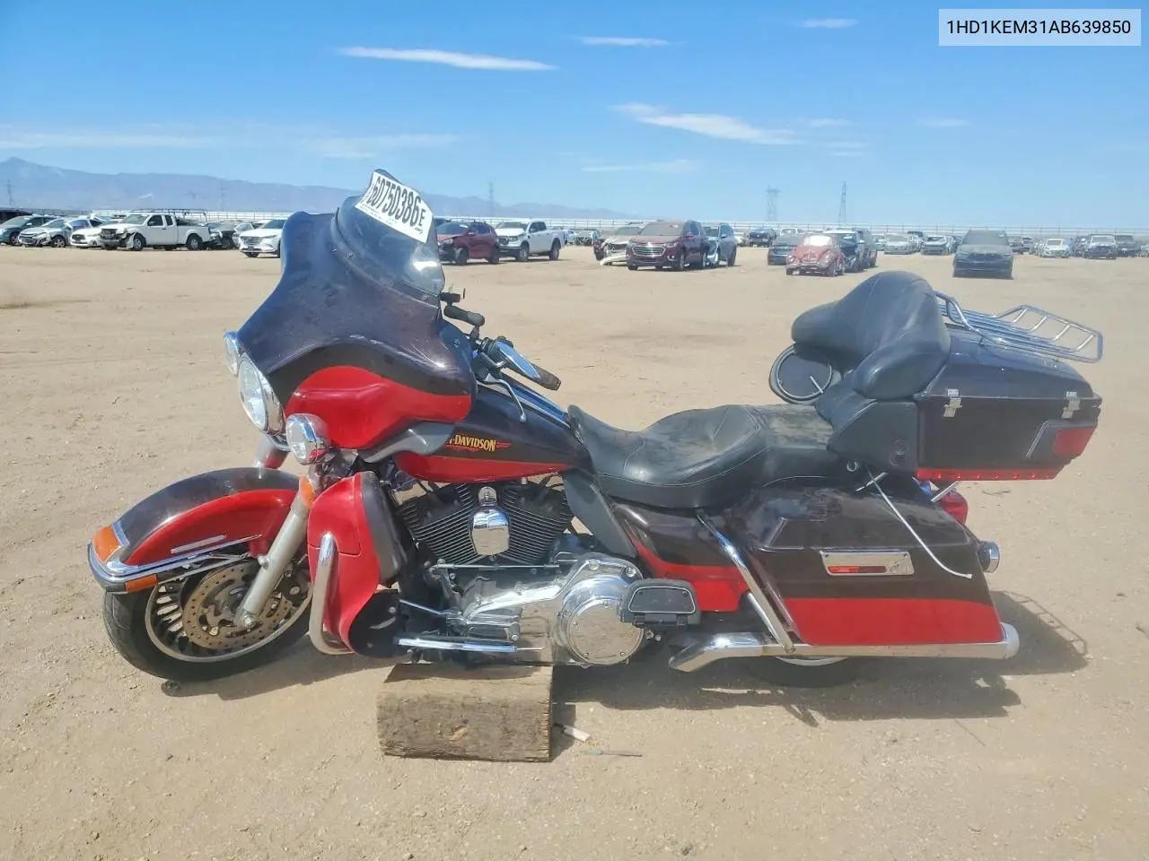 2010 Harley-Davidson Flhtk VIN: 1HD1KEM31AB639850 Lot: 60750386