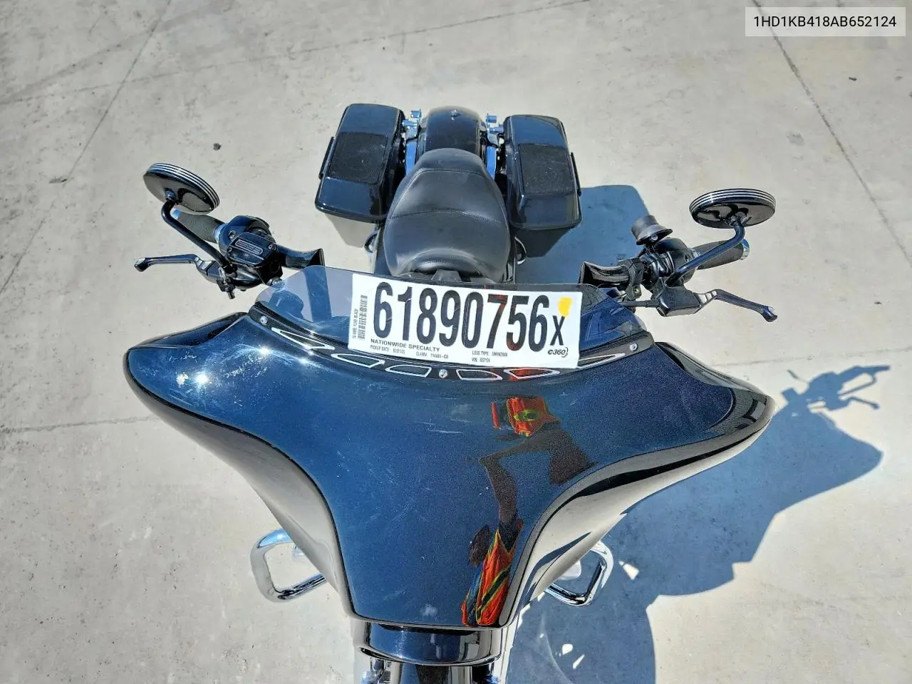 2010 Harley-Davidson Flhx VIN: 1HD1KB418AB652124 Lot: 61890756