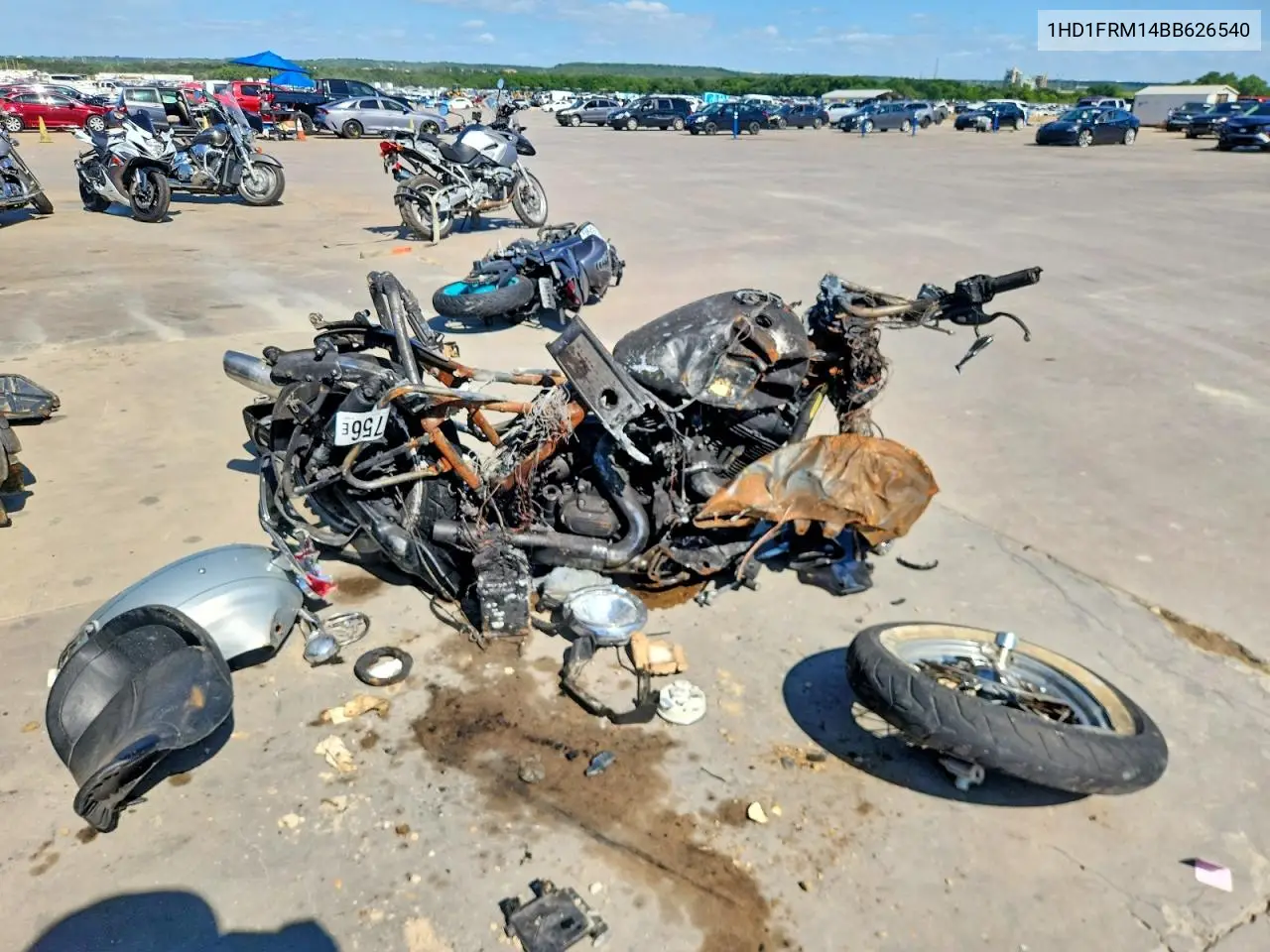 2011 Harley-Davidson Flhrc VIN: 1HD1FRM14BB626540 Lot: 55047756