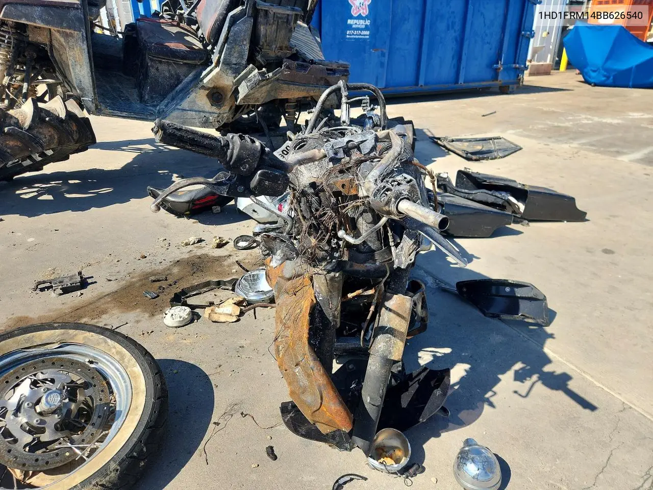 2011 Harley-Davidson Flhrc VIN: 1HD1FRM14BB626540 Lot: 55047756