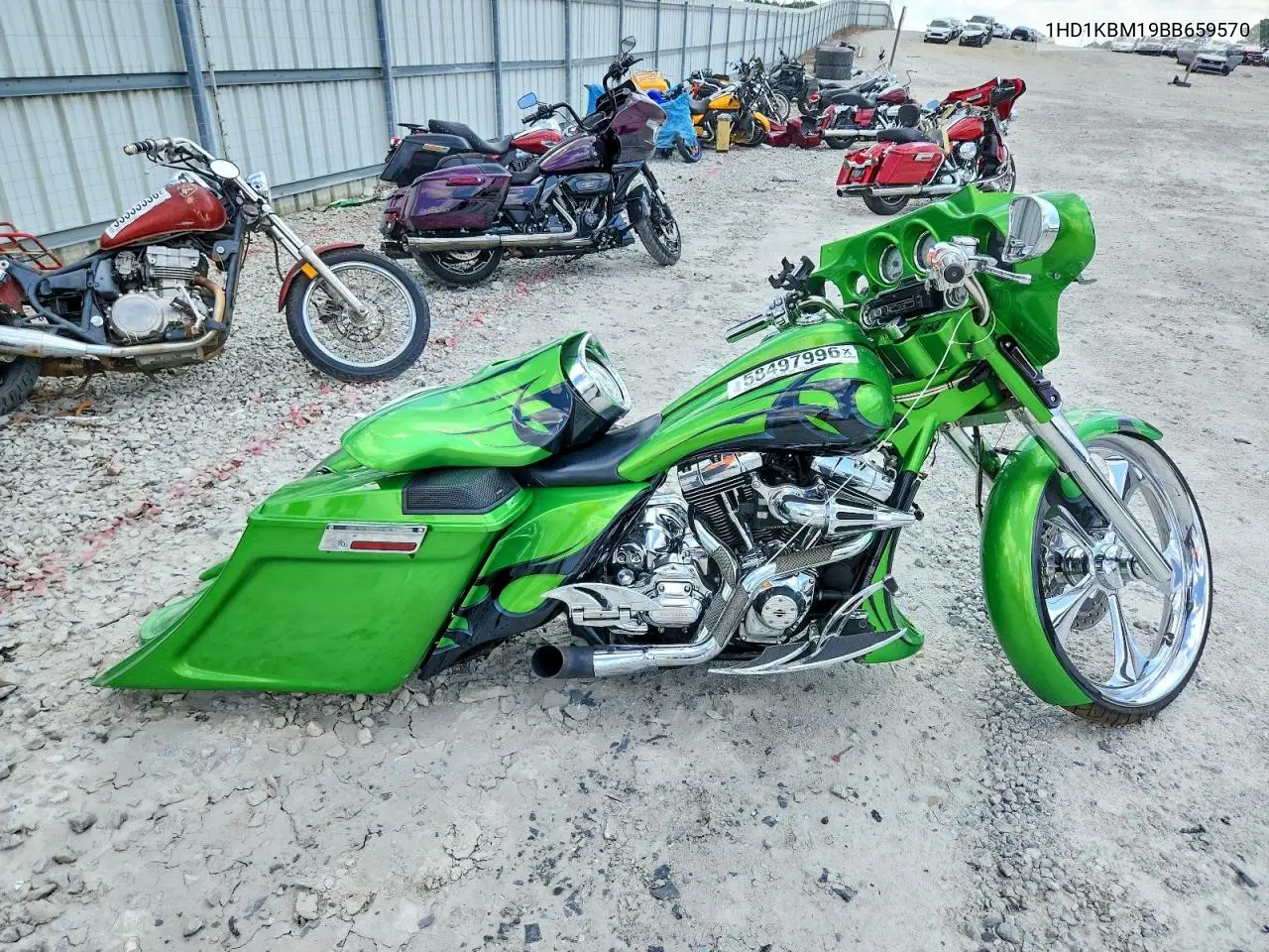 2011 Harley-Davidson Flhx VIN: 1HD1KBM19BB659570 Lot: 58497996