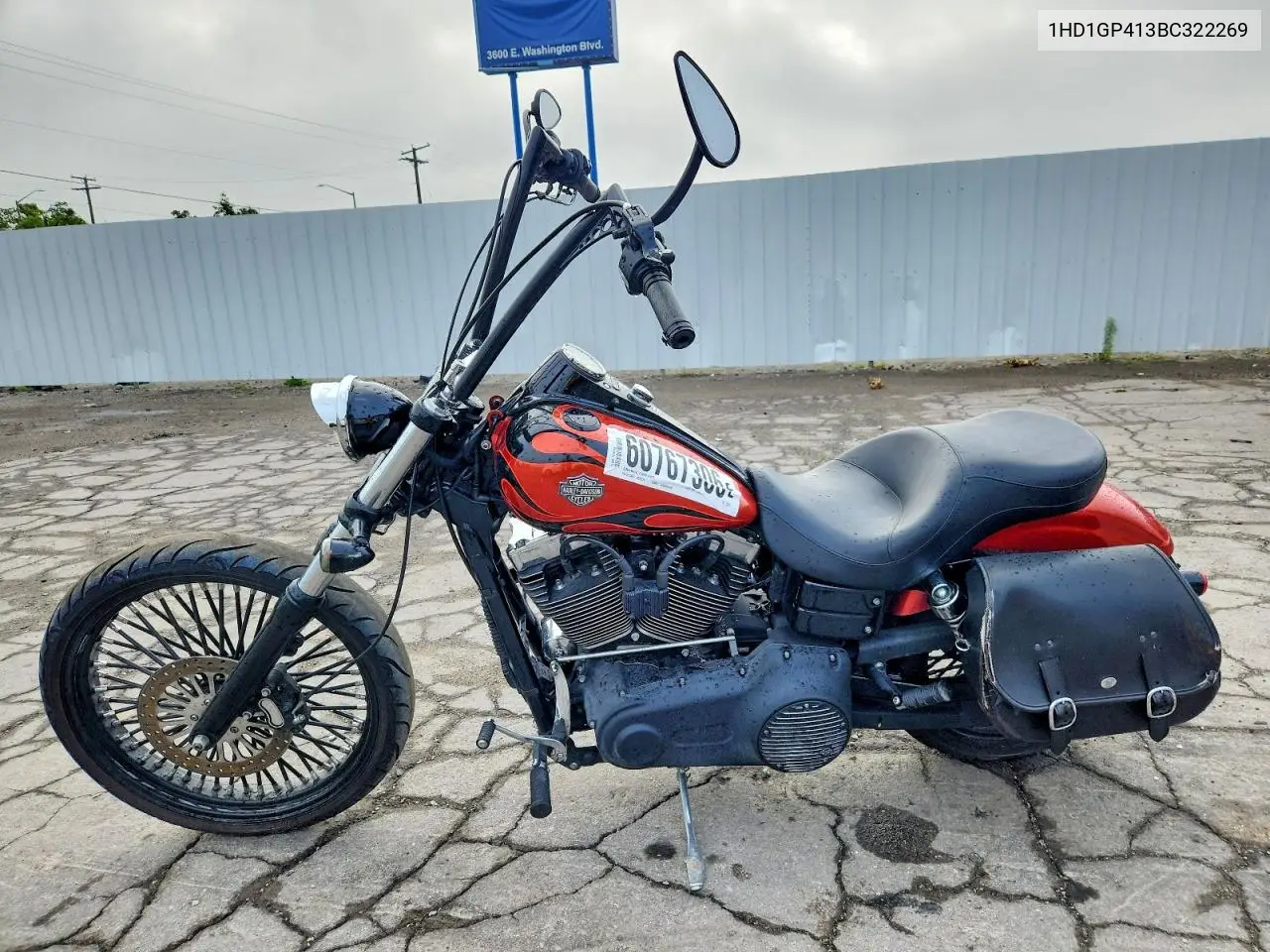 2011 Harley-Davidson Fxdwg VIN: 1HD1GP413BC322269 Lot: 60767306