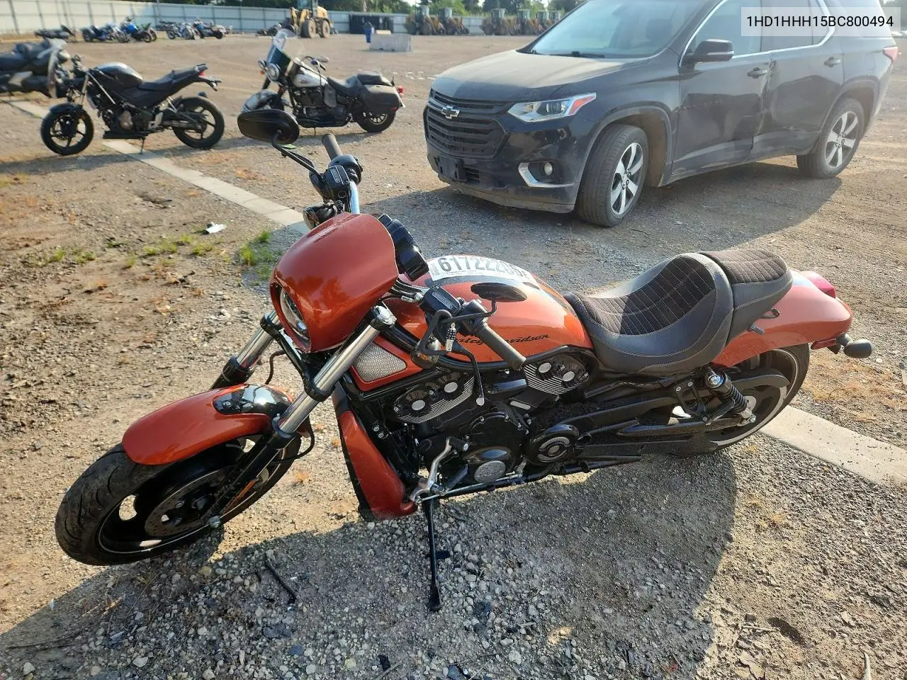 2011 Harley-Davidson Vrscdx VIN: 1HD1HHH15BC800494 Lot: 61722206