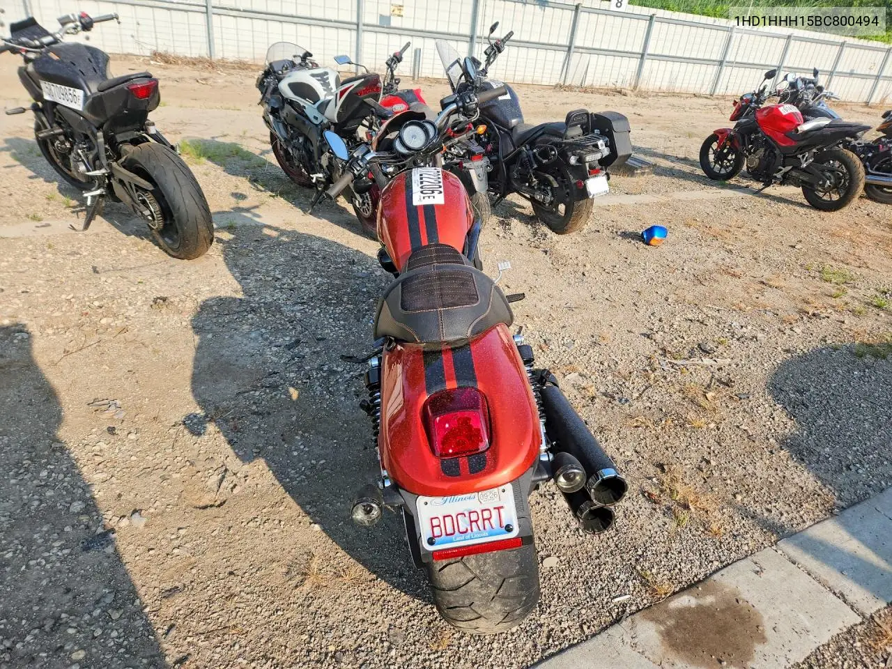 2011 Harley-Davidson Vrscdx VIN: 1HD1HHH15BC800494 Lot: 61722206