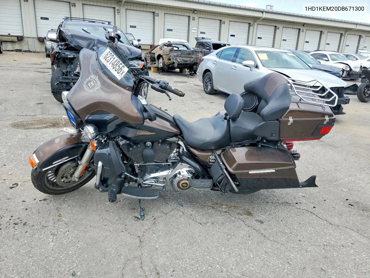 2013 Harley-Davidson Flhtk Electra Glide Ultra Limited VIN: 1HD1KEM20DB671300 Lot: 62314856