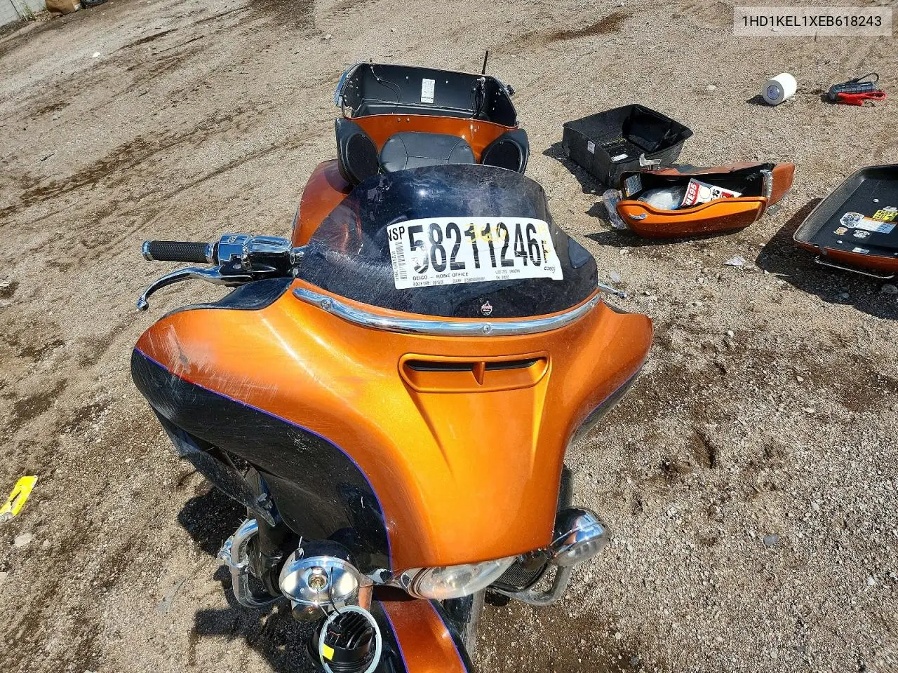 2014 Harley-Davidson Flhtk Electra Glide Ultra Limited VIN: 1HD1KEL1XEB618243 Lot: 58211246