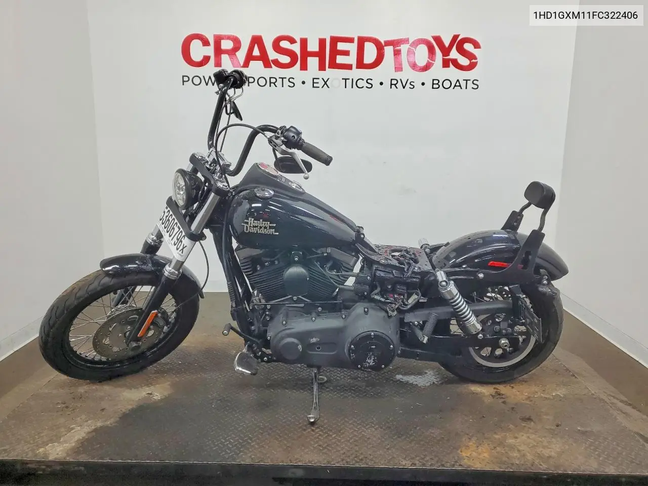 2015 Harley-Davidson Fxdb Dyna Street Bob VIN: 1HD1GXM11FC322406 Lot: 53606796