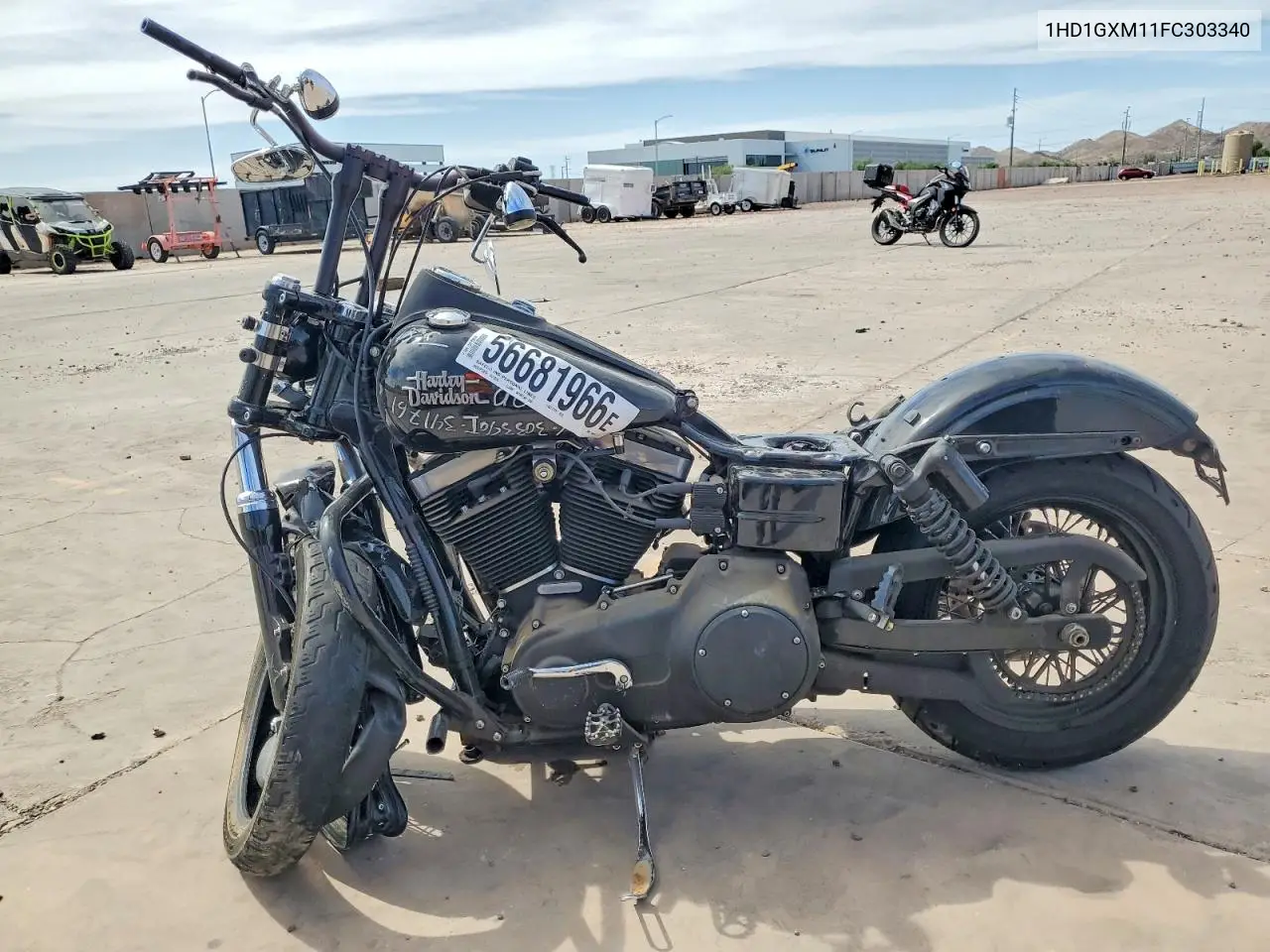 2015 Harley-Davidson Fxdb Dyna Street Bob VIN: 1HD1GXM11FC303340 Lot: 56681966