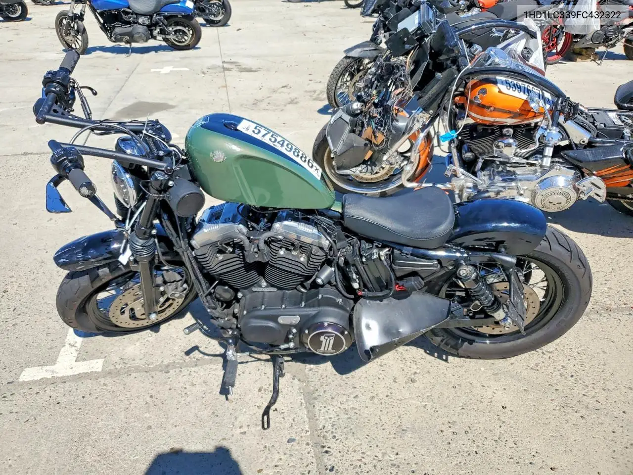 2015 Harley-Davidson Xl1200 Forty-Eight VIN: 1HD1LC339FC432322 Lot: 57549886