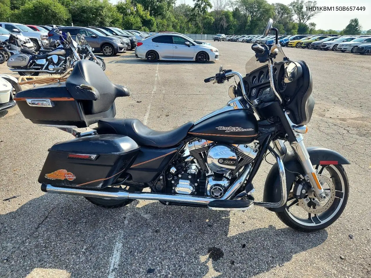 2016 Harley-Davidson Flhx Street Glide VIN: 1HD1KBM15GB657449 Lot: 61937226