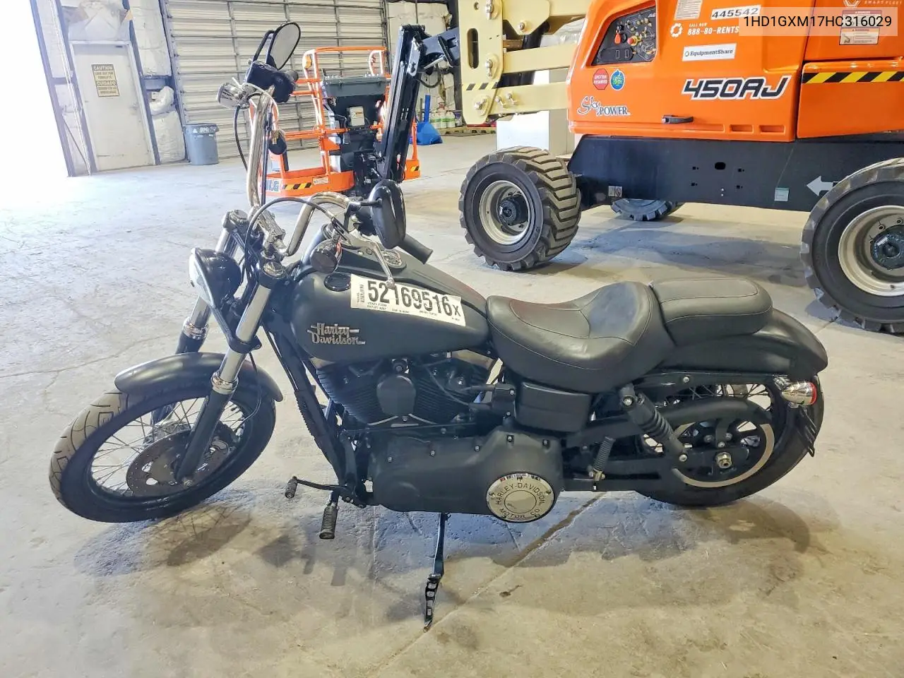2017 Harley-Davidson Fxdb Dyna Street Bob VIN: 1HD1GXM17HC316029 Lot: 52169516