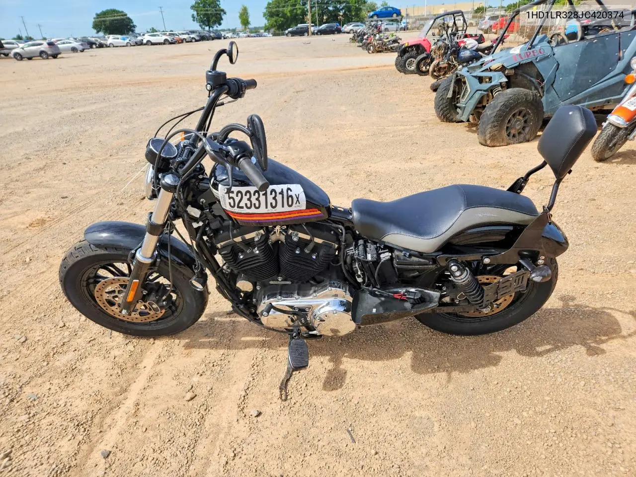 2018 Harley-Davidson Xl1200 Xs VIN: 1HD1LR328JC420374 Lot: 52331316