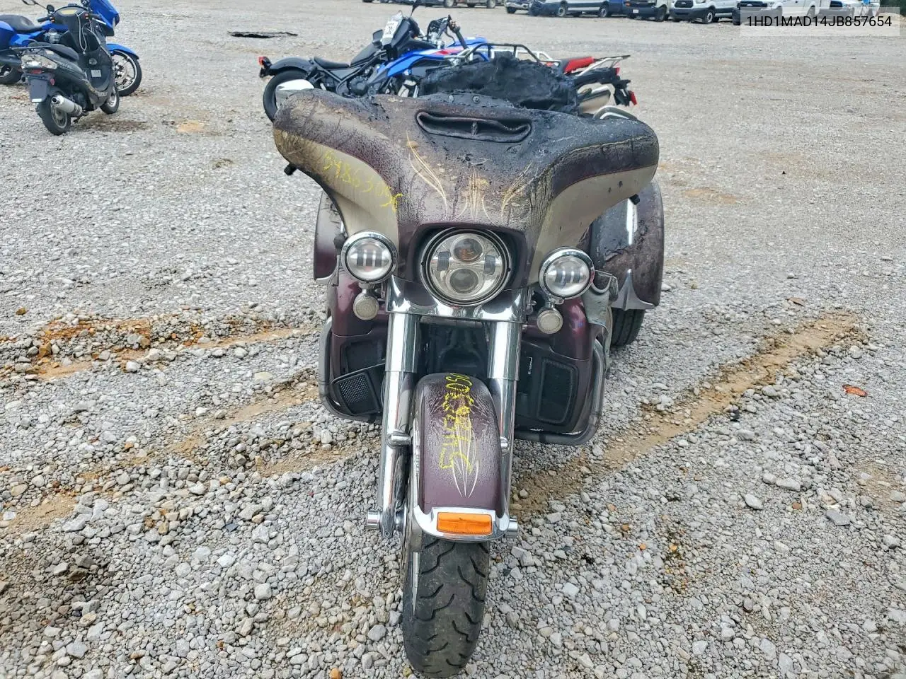 2018 Harley-Davidson Flhtcutg Tri Glide Ultra VIN: 1HD1MAD14JB857654 Lot: 54863056