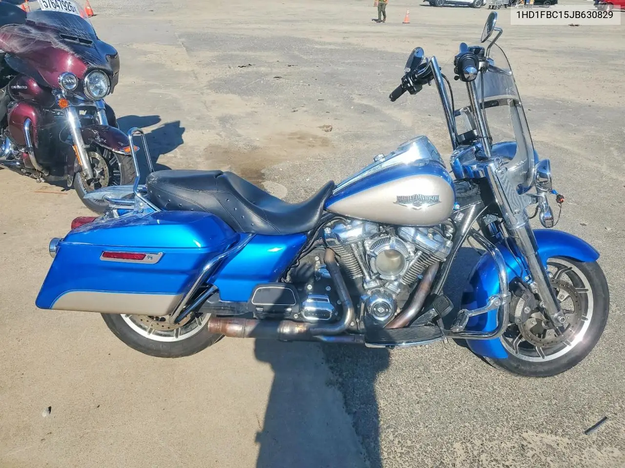 2018 Harley-Davidson Flhr Road King VIN: 1HD1FBC15JB630829 Lot: 57503176
