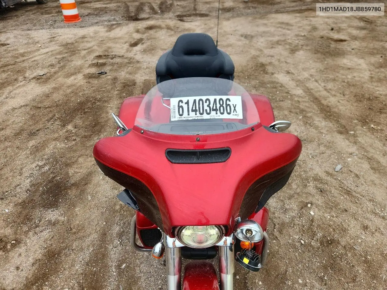 2018 Harley-Davidson Flhtcutg Tri Glide Ultra VIN: 1HD1MAD18JB859780 Lot: 61403486