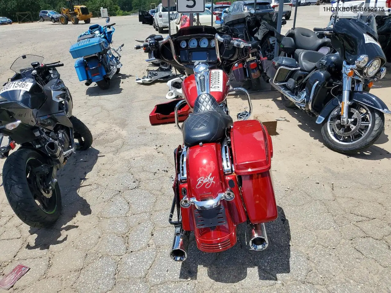 2018 Harley-Davidson Flhx Street Glide VIN: 1HD1KBC15JB652275 Lot: 61608006